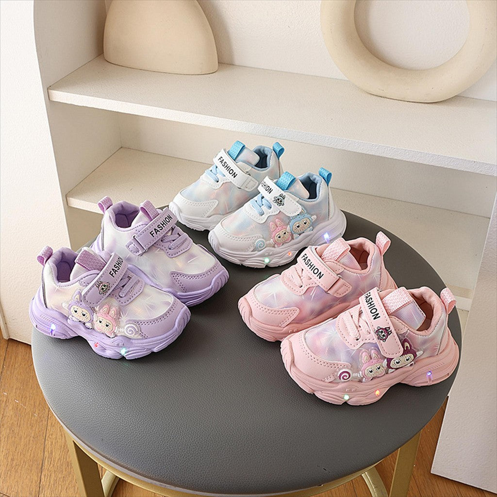 Sepatu LABUBU MERLIN Sepatu LED Anak Perempuan Import 21-30 Usia 1-5 Tahun