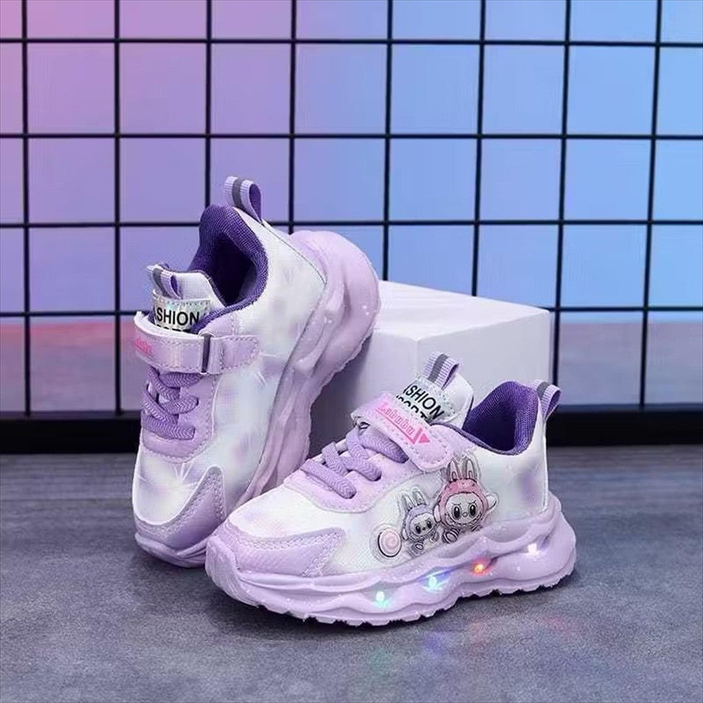 Sepatu LABUBU OFELIA Sepatu LED Anak Perempuan Import 21-30 Usia 1-5 Tahun
