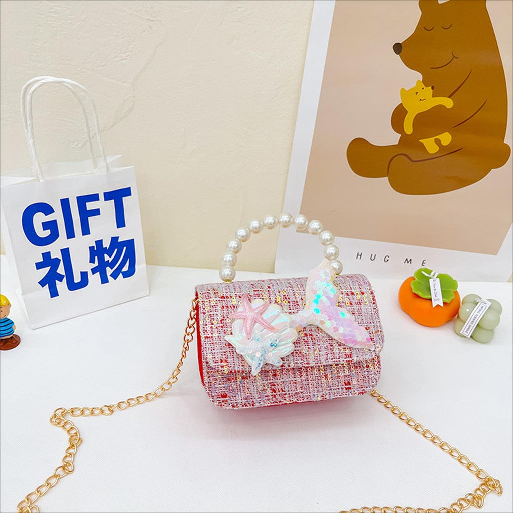 Tas ELODI MERMAID A Tas Tangan Mutiara Anak Perempuan Import