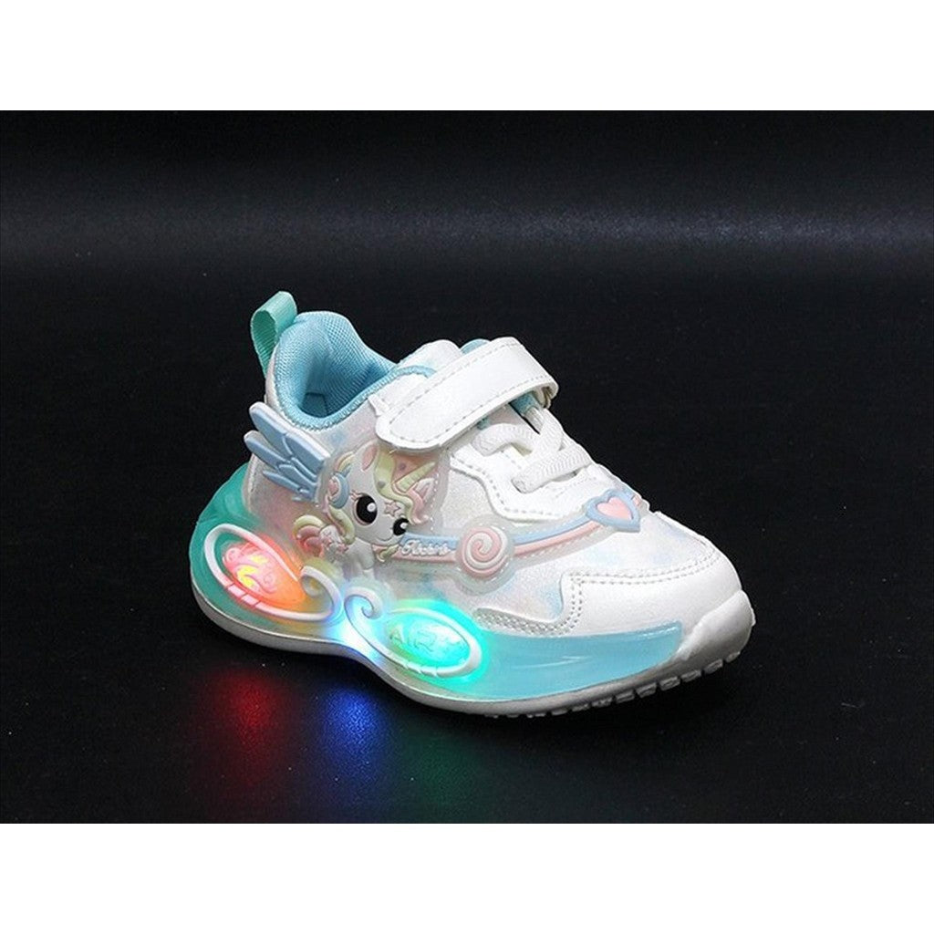 Sepatu UNICORN JILL Sepatu LED Anak Perempuan Import 21-30 Usia 1-5 Tahun