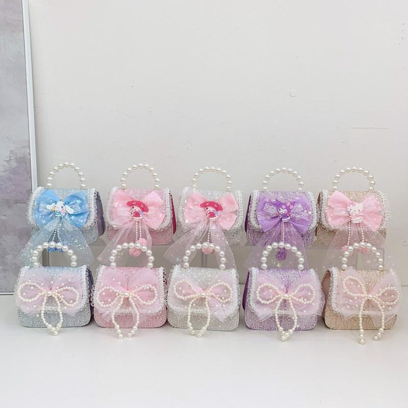 Tas Anak Selempang Tas Tangan Uang Lebaran 2026 Luna Pearl Mini Tas Tangan Mutiara Anak Perempuan Import