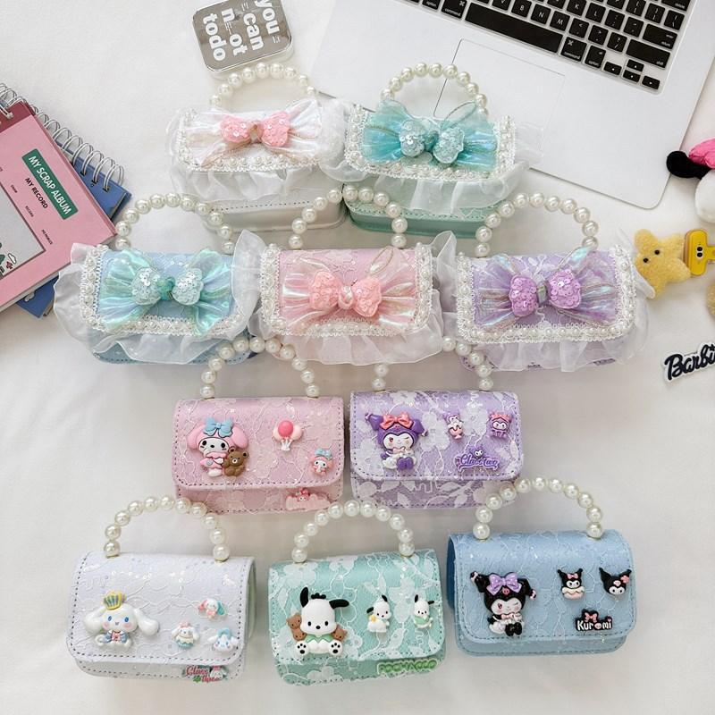 Tas Sweet Puff Tas Tangan Mutiara Anak Perempuan Import
