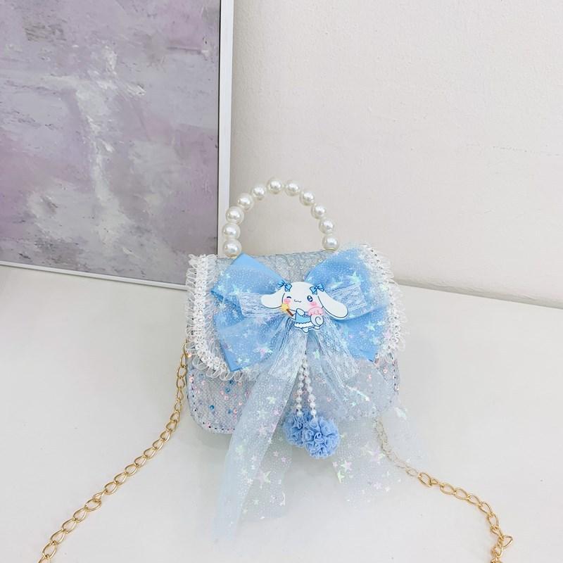 Tas Anak Selempang Tas Tangan Uang Lebaran 2026 Luna Pearl Mini Tas Tangan Mutiara Anak Perempuan Import