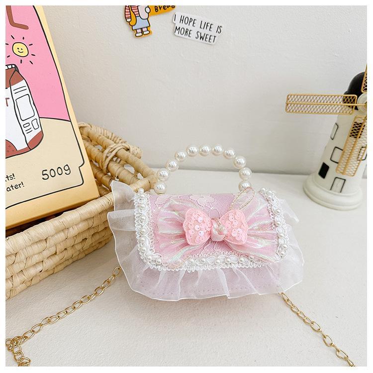 Tas Sweet Puff Tas Tangan Mutiara Anak Perempuan Import
