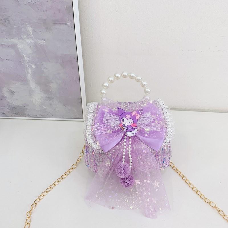 Tas Anak Selempang Tas Tangan Uang Lebaran 2026 Luna Pearl Mini Tas Tangan Mutiara Anak Perempuan Import