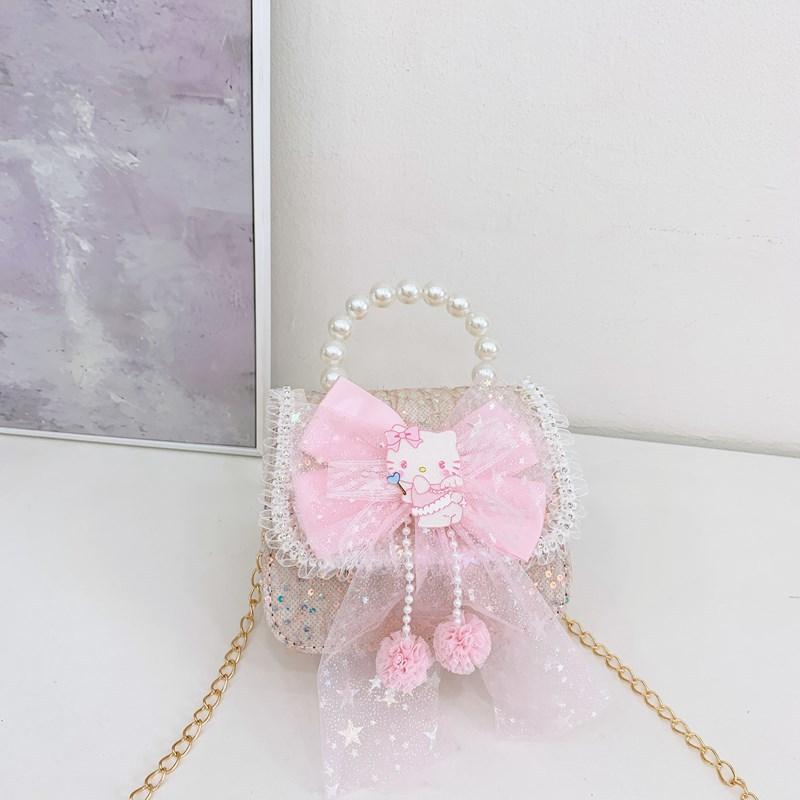 Tas Anak Selempang Tas Tangan Uang Lebaran 2026 Luna Pearl Mini Tas Tangan Mutiara Anak Perempuan Import