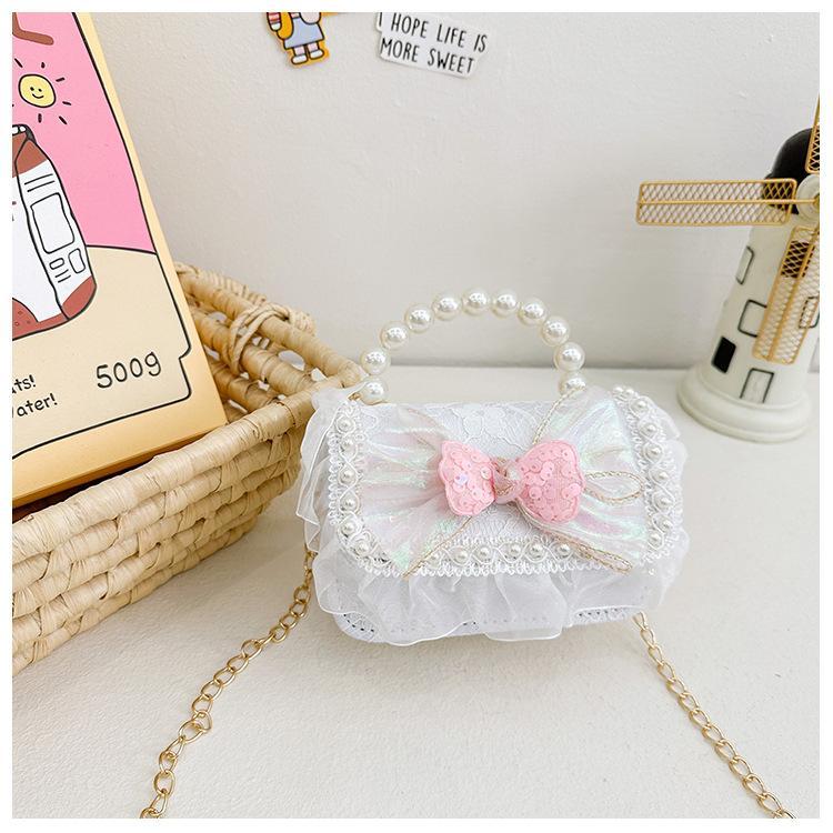 Tas Sweet Puff Tas Tangan Mutiara Anak Perempuan Import