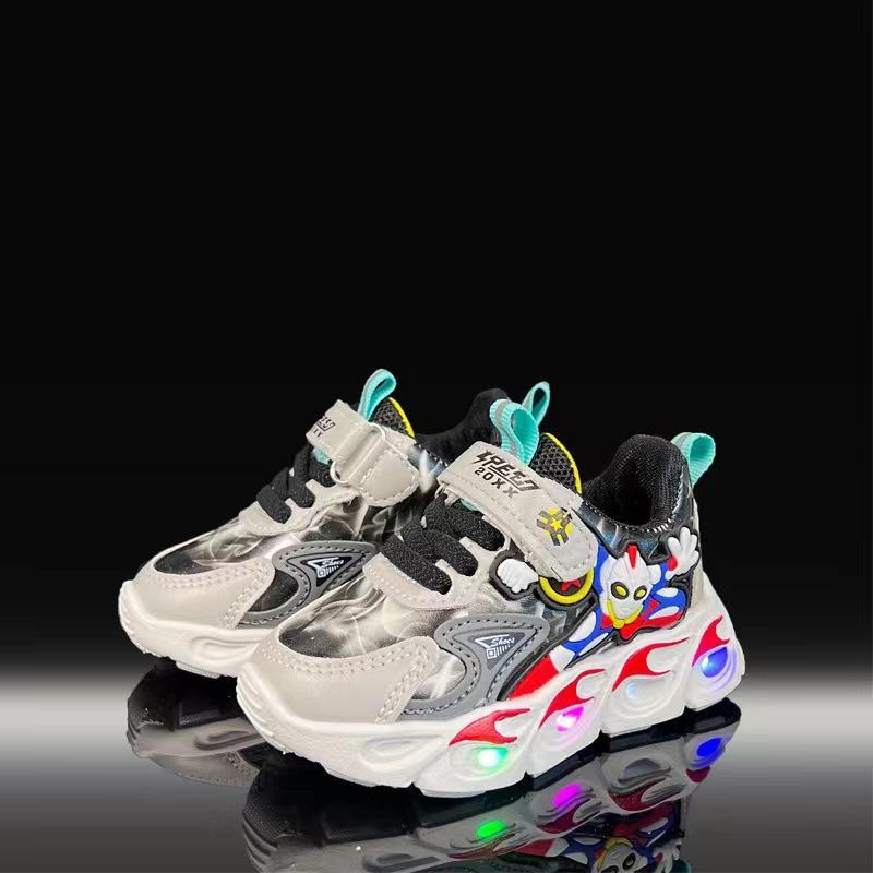 Sepatu ULTRASEVEN Sepatu LED Anak Laki-laki Import 21-30 Usia 1-5 Tahun