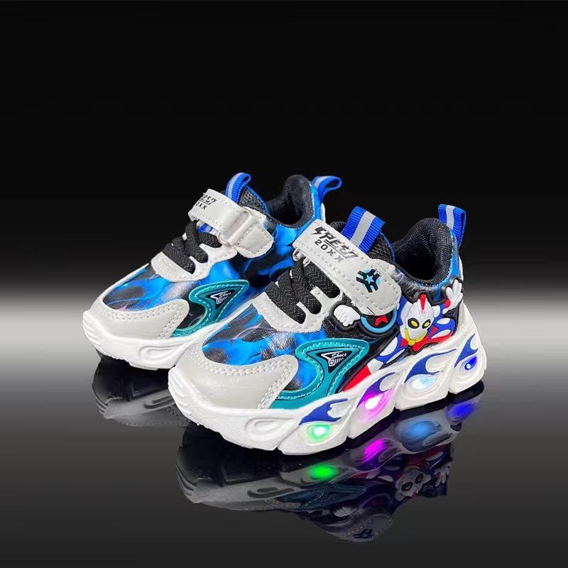 Sepatu ULTRASEVEN Sepatu LED Anak Laki-laki Import 21-30 Usia 1-5 Tahun