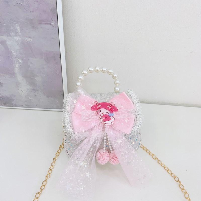 Tas Anak Selempang Tas Tangan Uang Lebaran 2026 Luna Pearl Mini Tas Tangan Mutiara Anak Perempuan Import