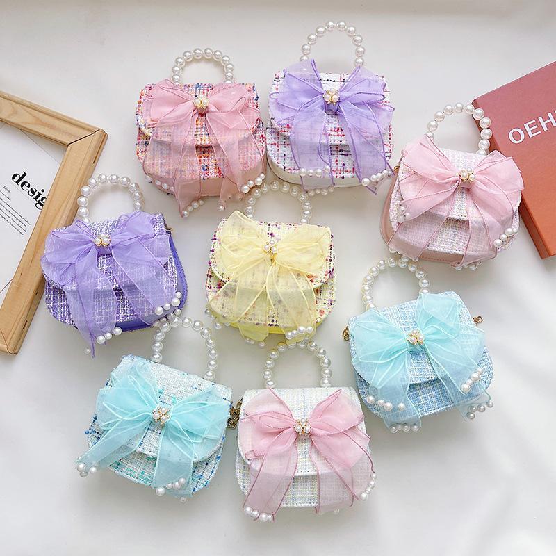 Tas Anak Selempang Tas Uang Lebaran 2026 Tas Princess Pastel Dream Tas Tangan Mutiara Anak Perempuan Import