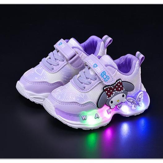 Sepatu Melody Wonder Sepatu Anak Perempuan LED Import 21-30 Usia 1-5 Tahun