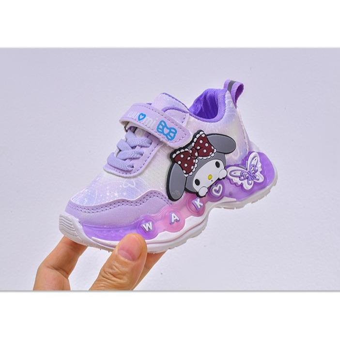 Sepatu Melody Wonder Sepatu Anak Perempuan LED Import 21-30 Usia 1-5 Tahun